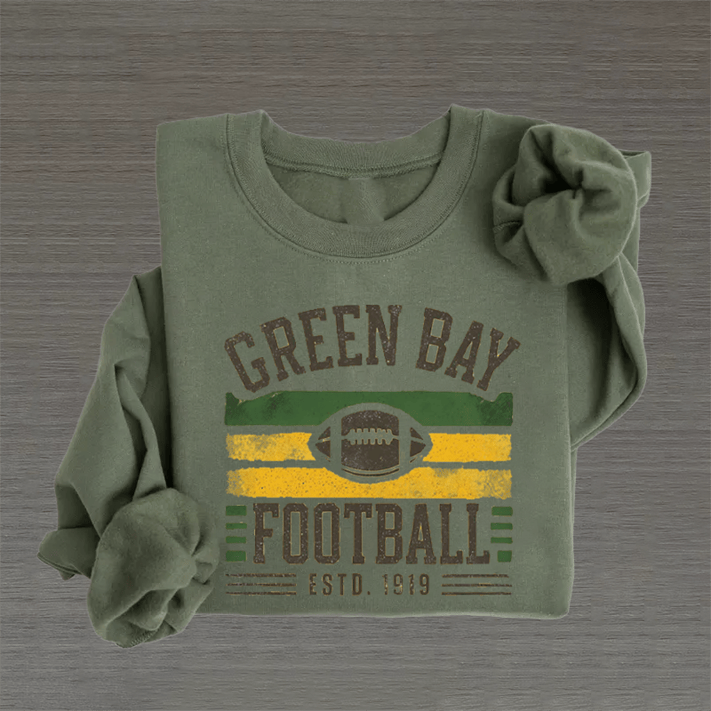 Green Bay Football Sweatshirt Est 1919 Clothes Best Gifts Ideas For A Football Player