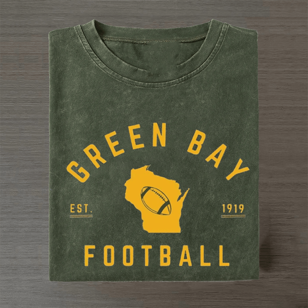 Green Bay Football T-Shirt Est 1919 Game Day Clothes Great Gifts For Football Players