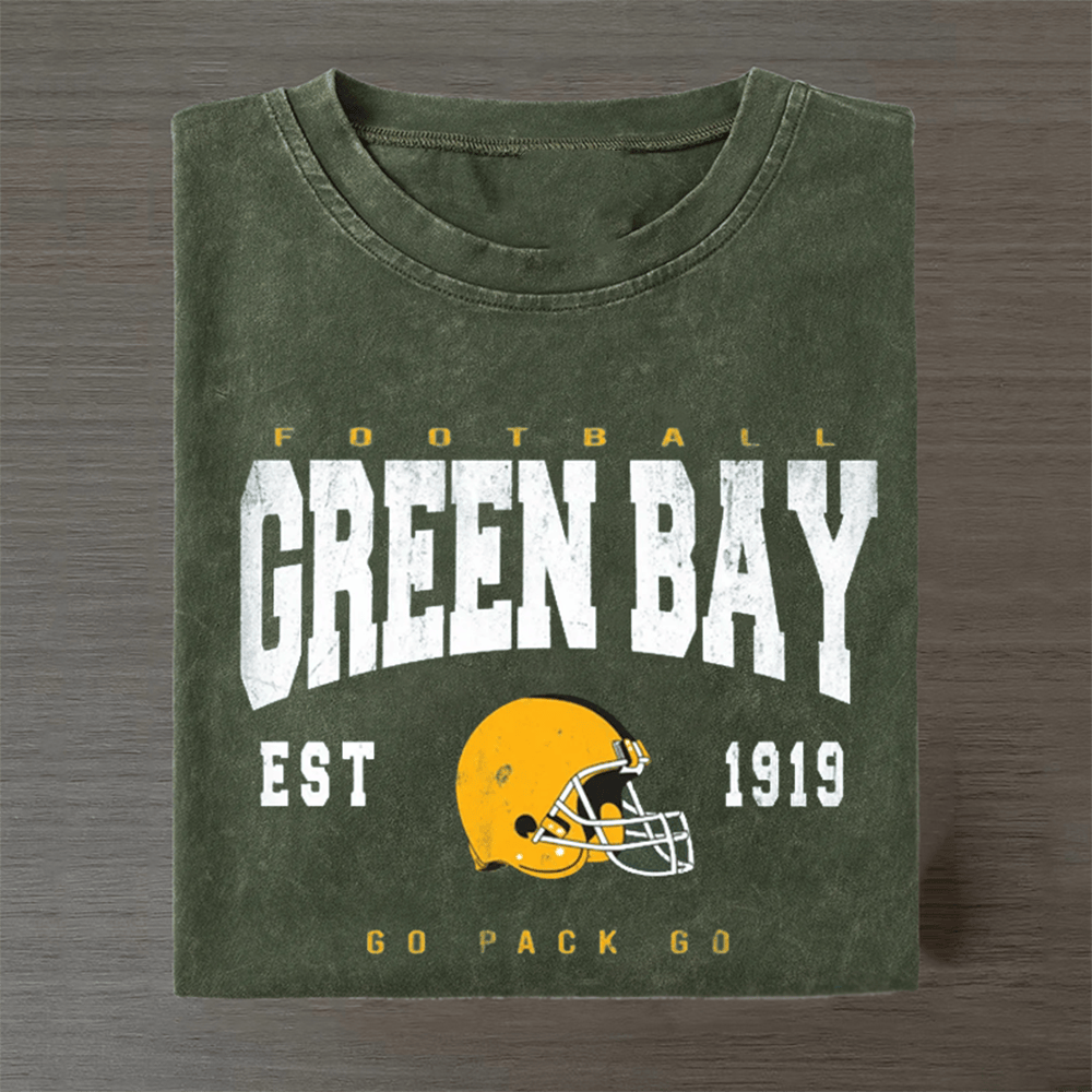 Green Bay Football T-Shirt Est 1919 Go Pack Go Clothing Best Football Presents
