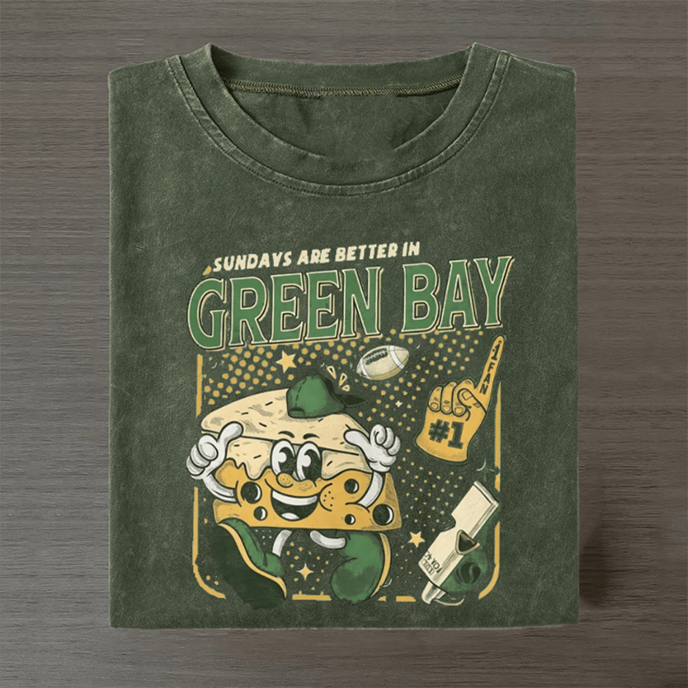 Green Bay Football T-Shirt Game Day Clothes Best Gifts Ideas For A Football Player