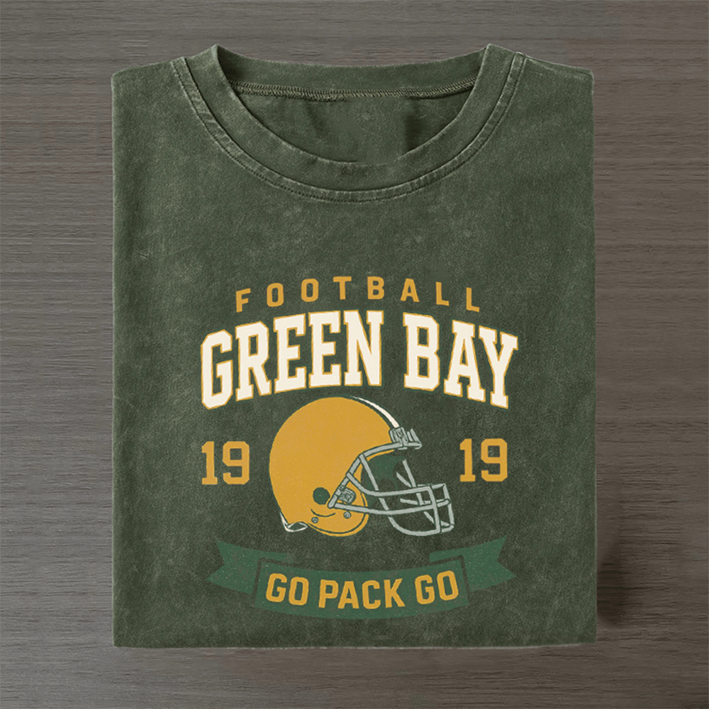 Green Bay Football T-Shirt Go Pack Go Clothing Best Presents For Football Fans