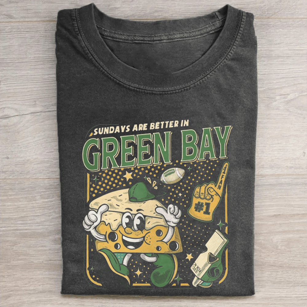 Green Bay Football T-Shirt Sundays Are Better In Best Gifts For A Football Player