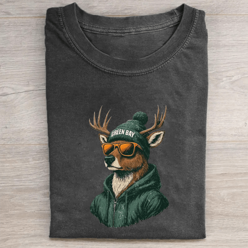 Green Bay Mascot Football T-Shirt Game Day Clothes Cool Gifts Ideas For A Football Player