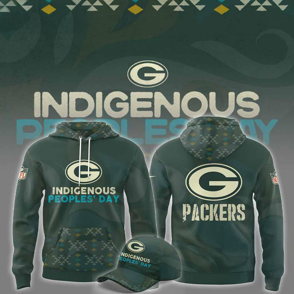 Green Bay Packers NFL 2024 Indigenous Peoples' Day Hoodie Best Gift For Football Lovers