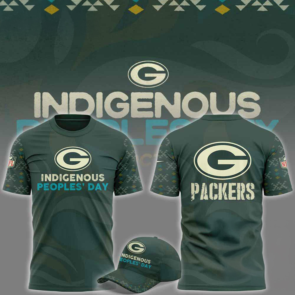 Green Bay Packers NFL 2024 Indigenous Peoples' Day Shirt Best Gift For Football Lovers