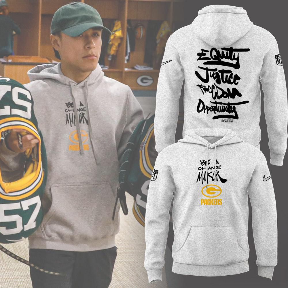 Green Bay Packers NFL 2024 Limited Be A Change Maker Hoodie Unique Gifts For Football Lovers