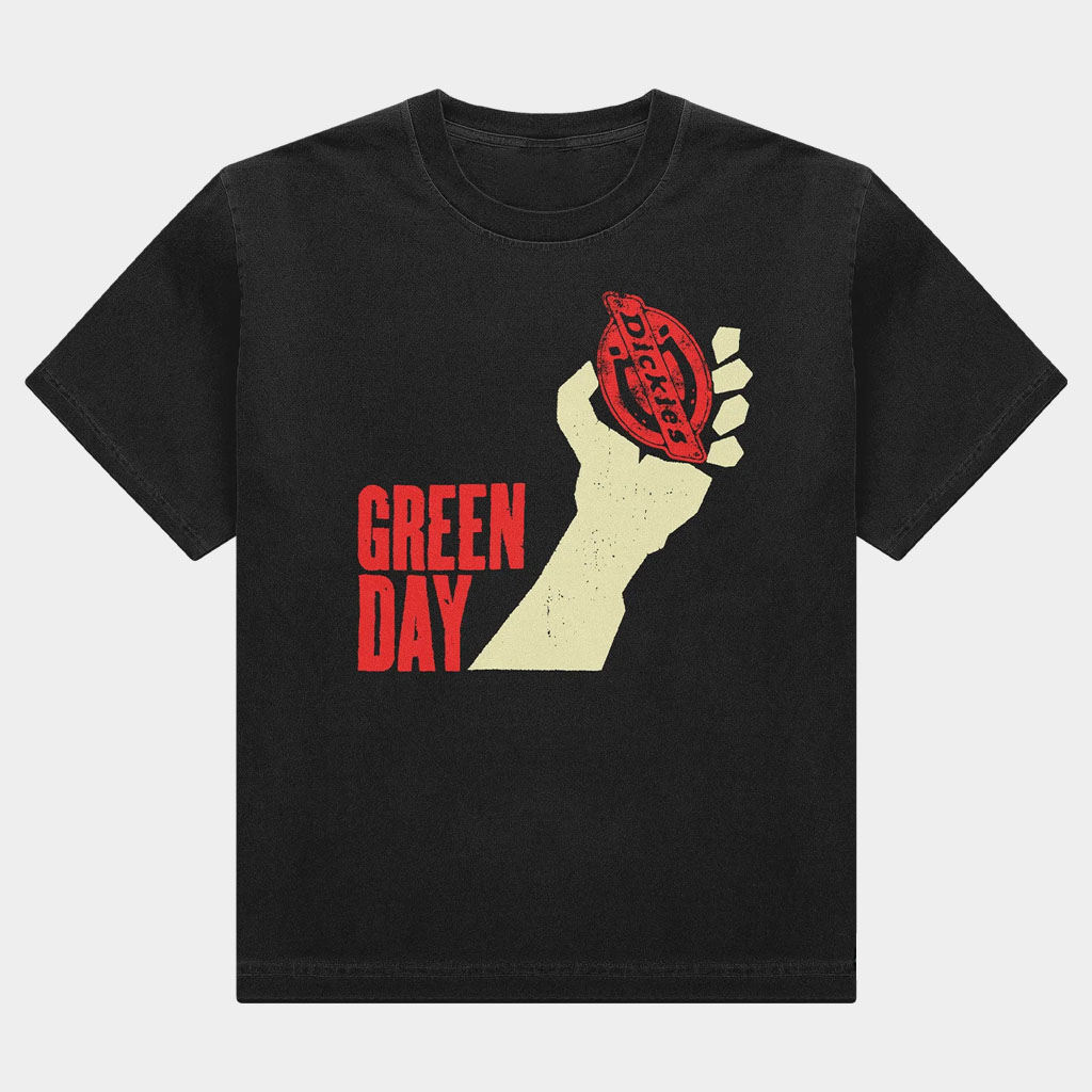 Green Day Merch Dickies Heart Grenade T-Shirt Green Day Shirt Gift Ideas For Husband