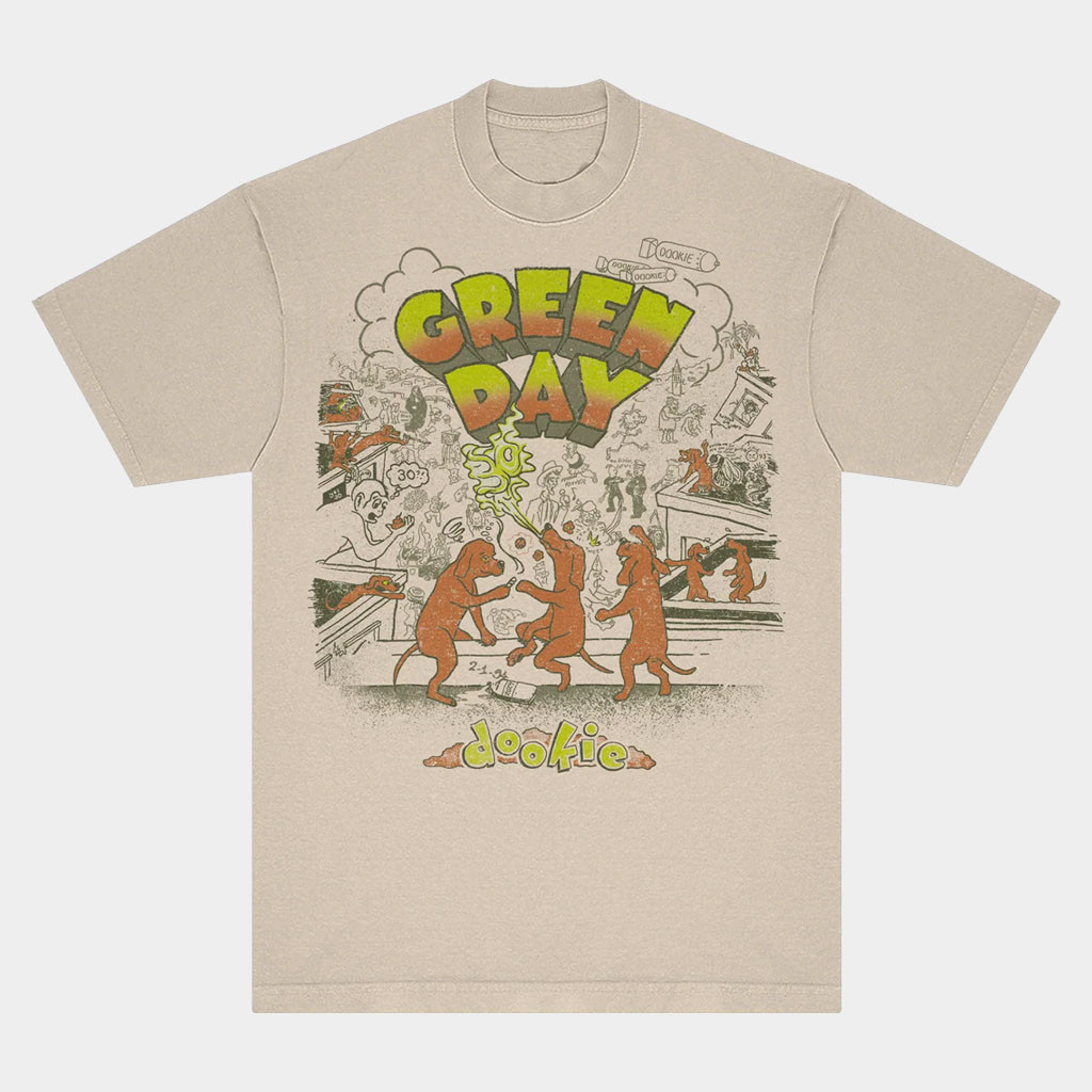 Green Day Merch Dookie Dog Dance T-Shirt Green Day Shirt Birthday Gift For BFF