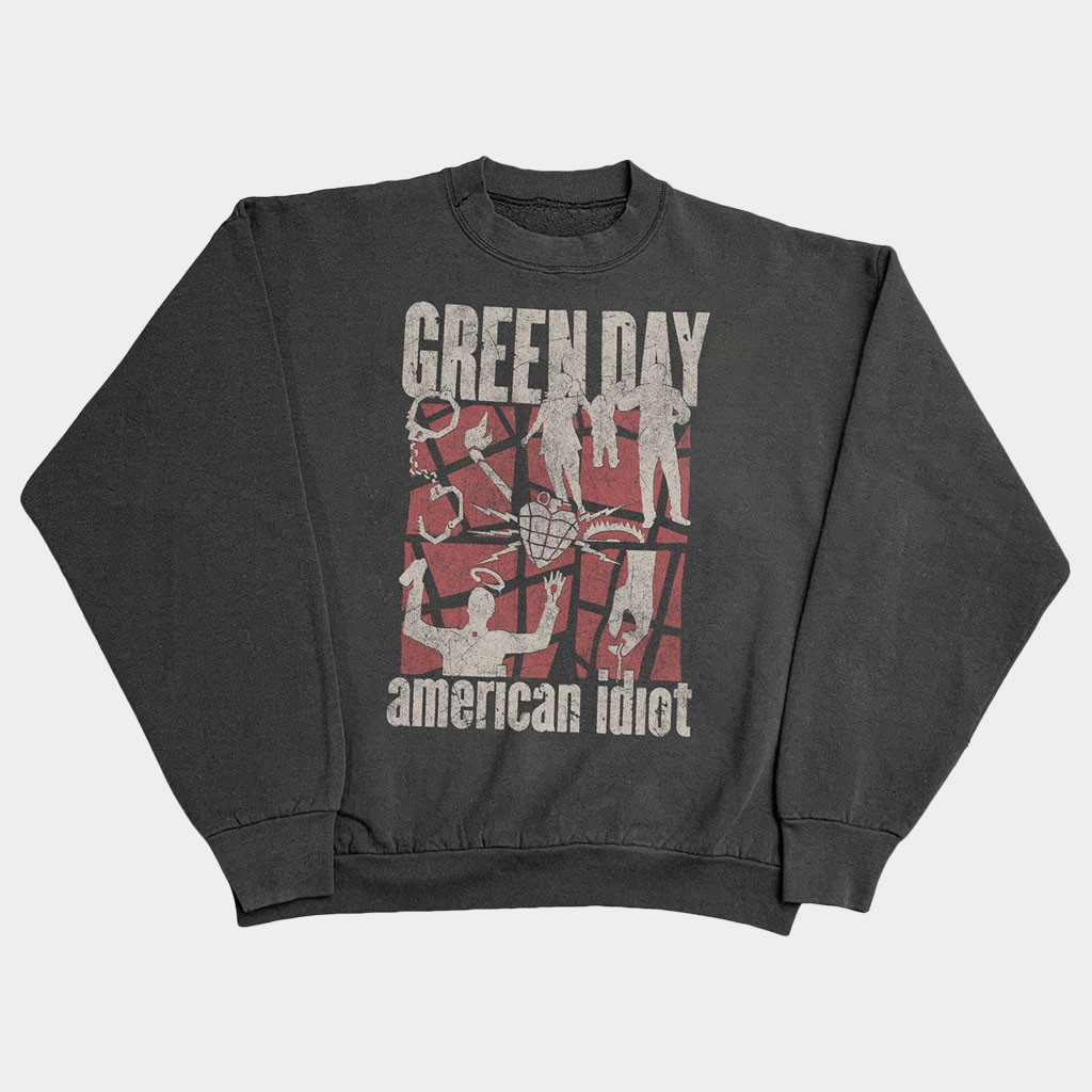 Green Day Merch Tales of Another Broken Home Crewneck Green Day American Idiot Sweatshirt