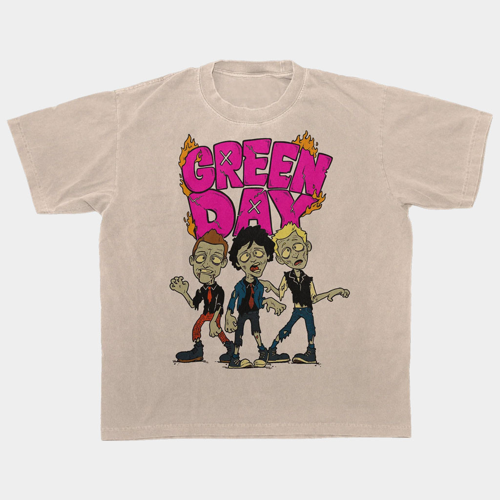 Green Day Merch Walking Green Day Zombie T-Shirt Green Day Shirt Present For Husband