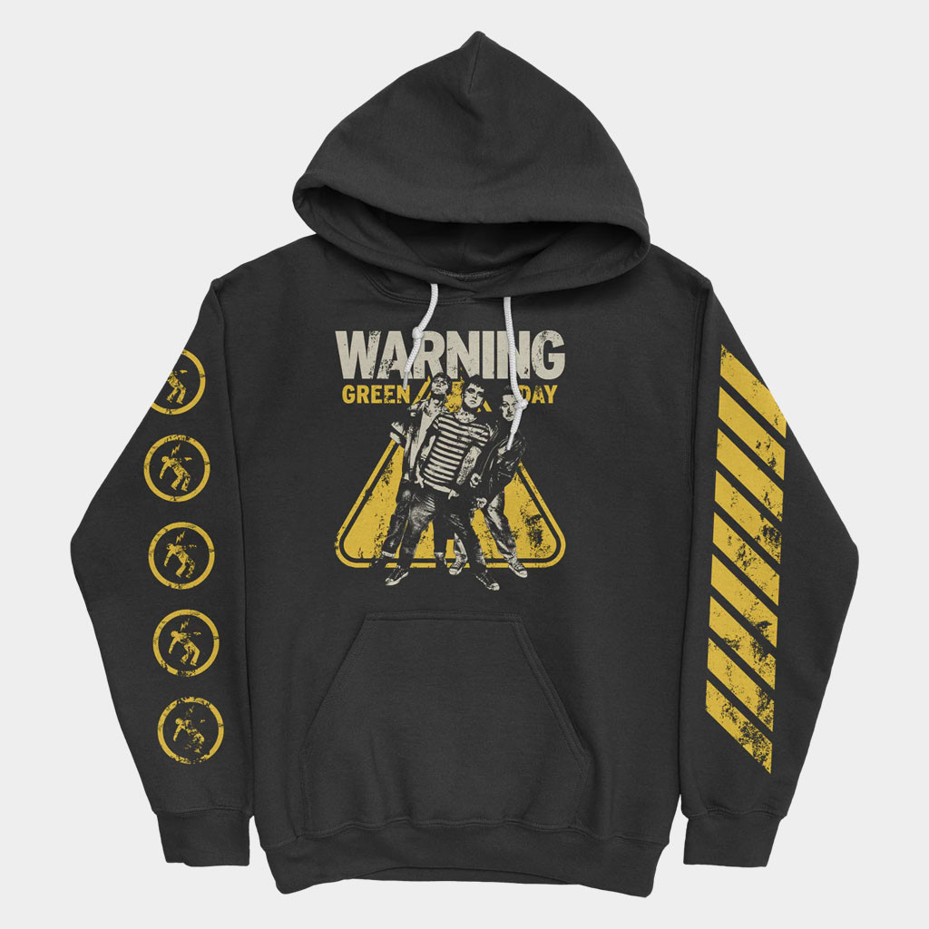 Green Day Merch Warning Sign Hoodie Green Day Hoodie Present For Brother-1 Green Day Merch Warning Sign Hoodie Green Day Hoodie Present For Brother-1