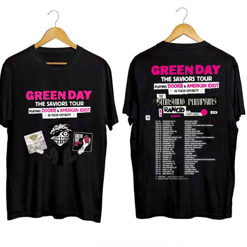Green Day Saviors Tour Shirt Green Day Merch Best Gifts For Rock Music Lovers Green Day Saviors Tour Shirt Green Day Merch Best Gifts For Rock Music Lovers