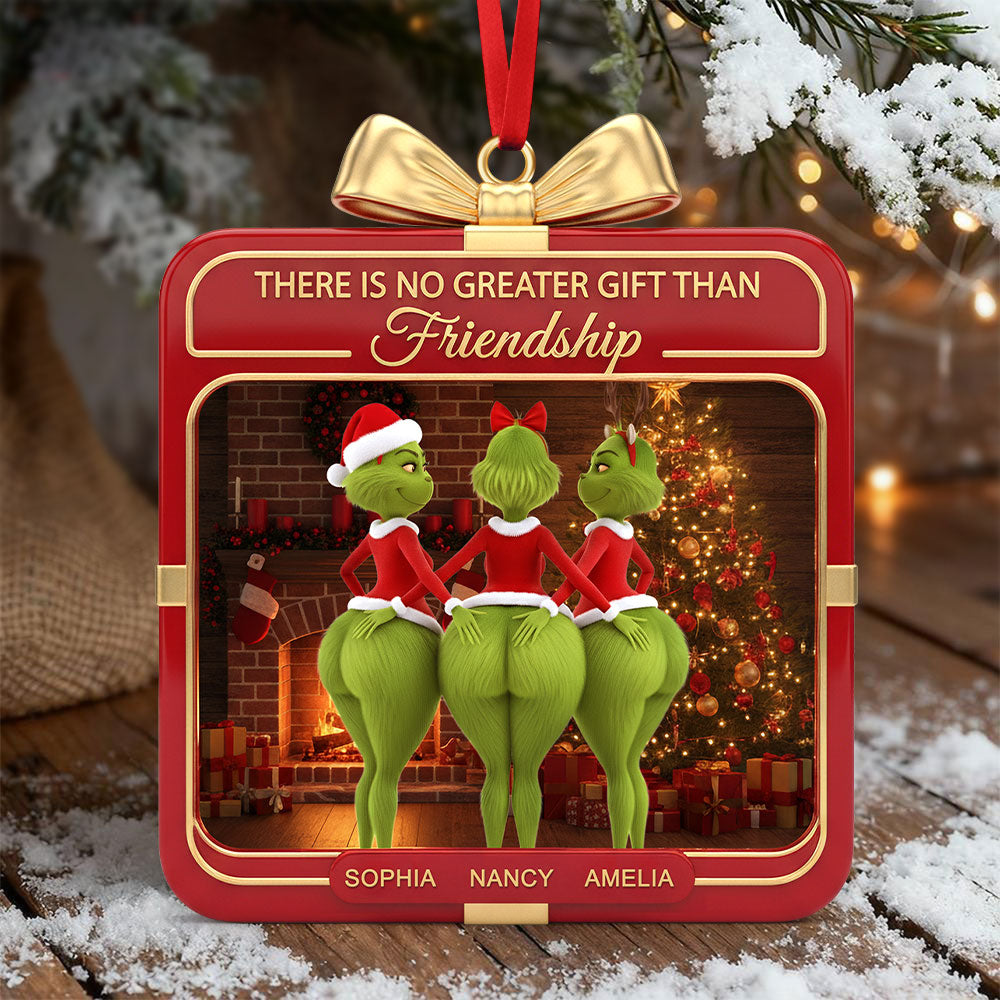 Green Monster Besties Ornament - Personalized Gift For Best Friends Christmas Ornament - Holiday Tree Decoration Gift Green Monster Besties Ornament - Personalized Gift For Best Friends Christmas Ornament - Holiday Tree Decoration Gift