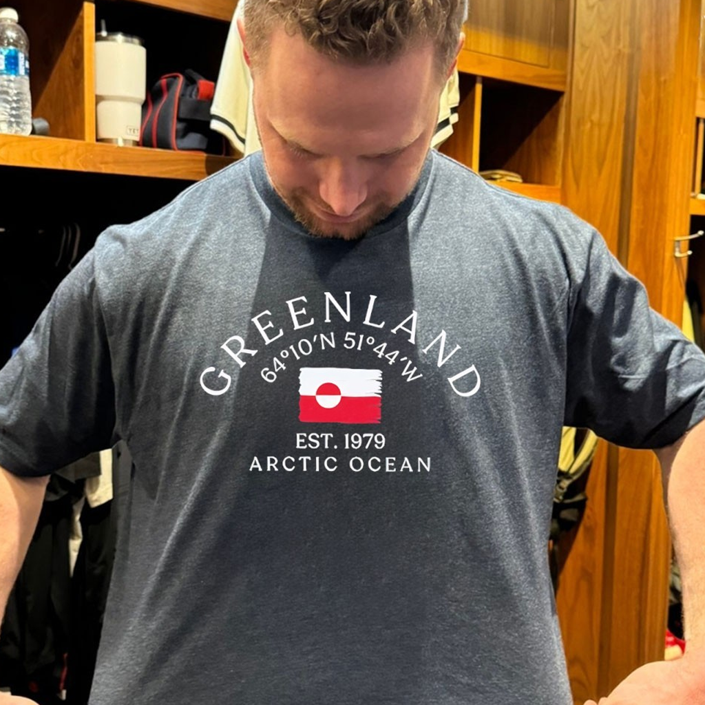 Greenland Flag Arctic Ocean Est 1979 Shirt Support Greenland T-Shirt Gifts For Men