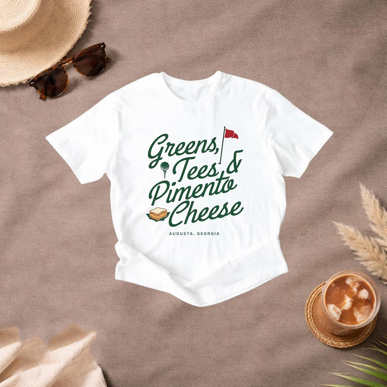 Greens Tees Pimento Cheese T-Shirt Masters Golf Fashion Apparel Gift For Bestie
