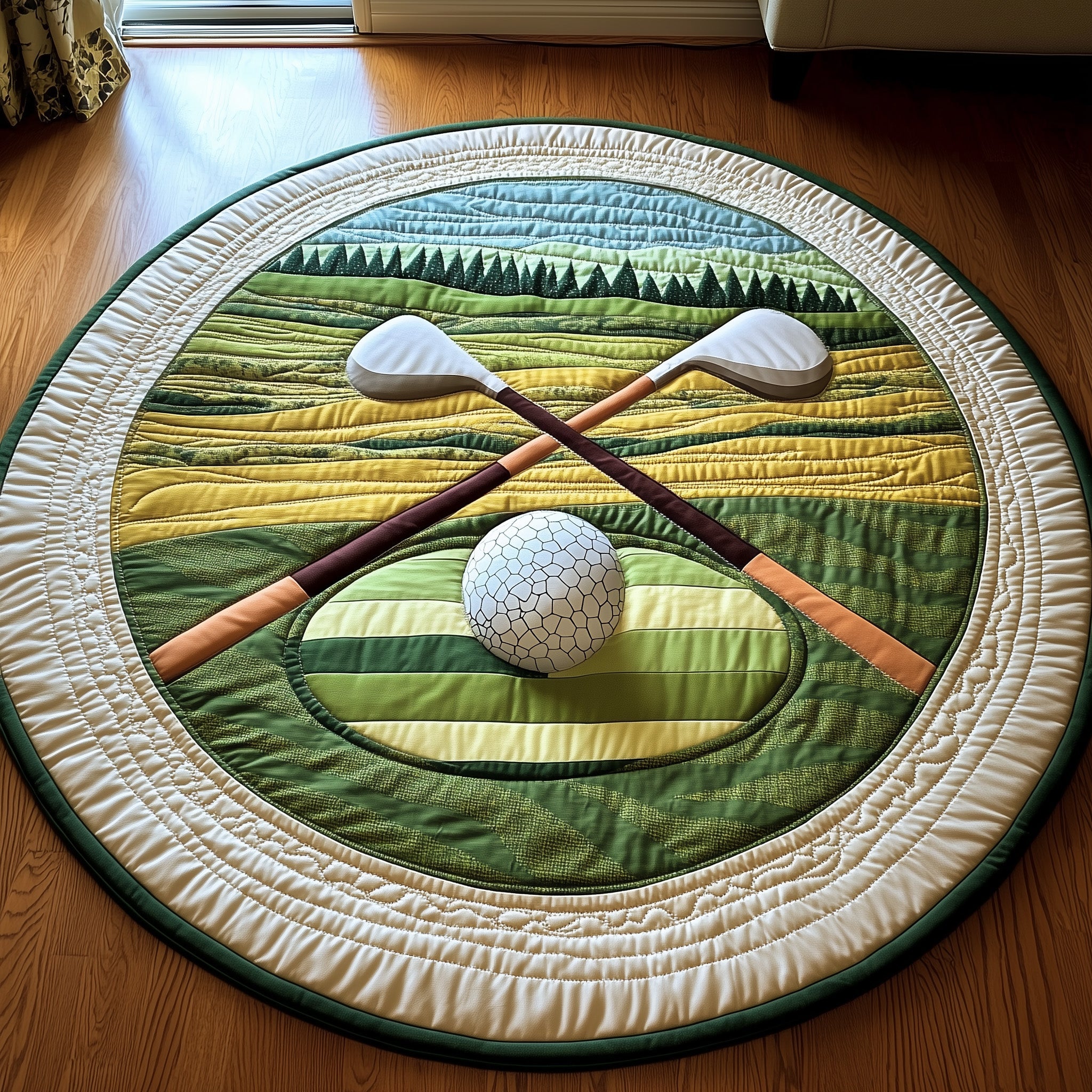 Greenside Glow Quilted Round Mat Gftotp8318 Halloween Gift