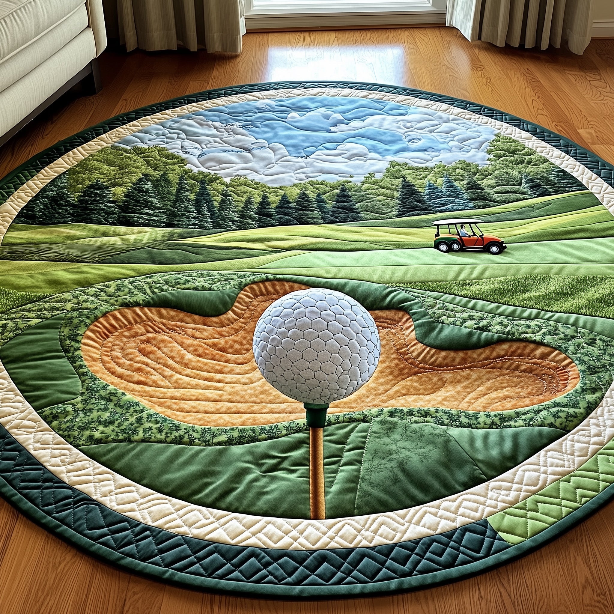 Greenside Glow Quilted Round Mat Gftotp8320 Gift For Dad