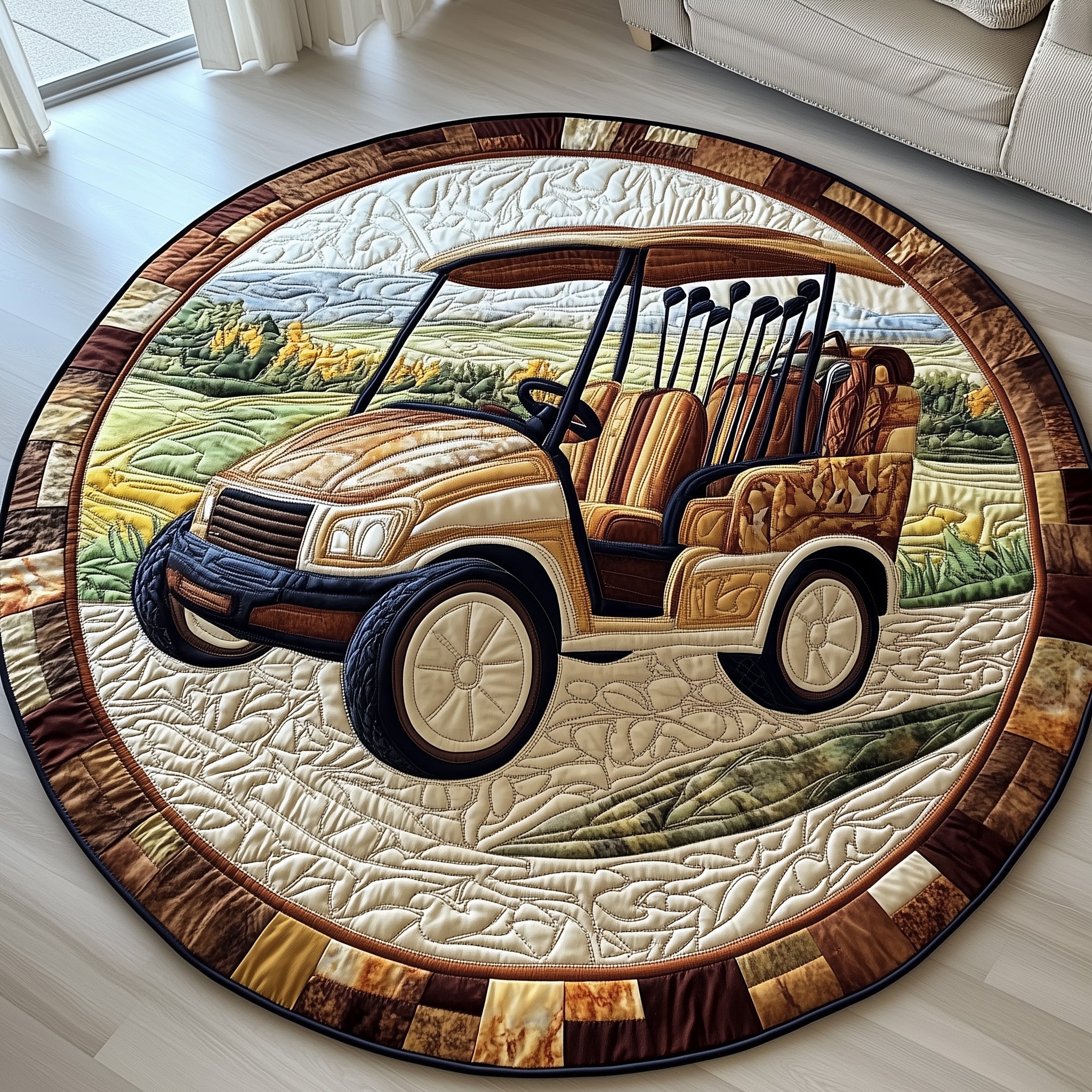 Greenside Rider Quilted Round Mat Gftotp8313 Gift For Boyfriend