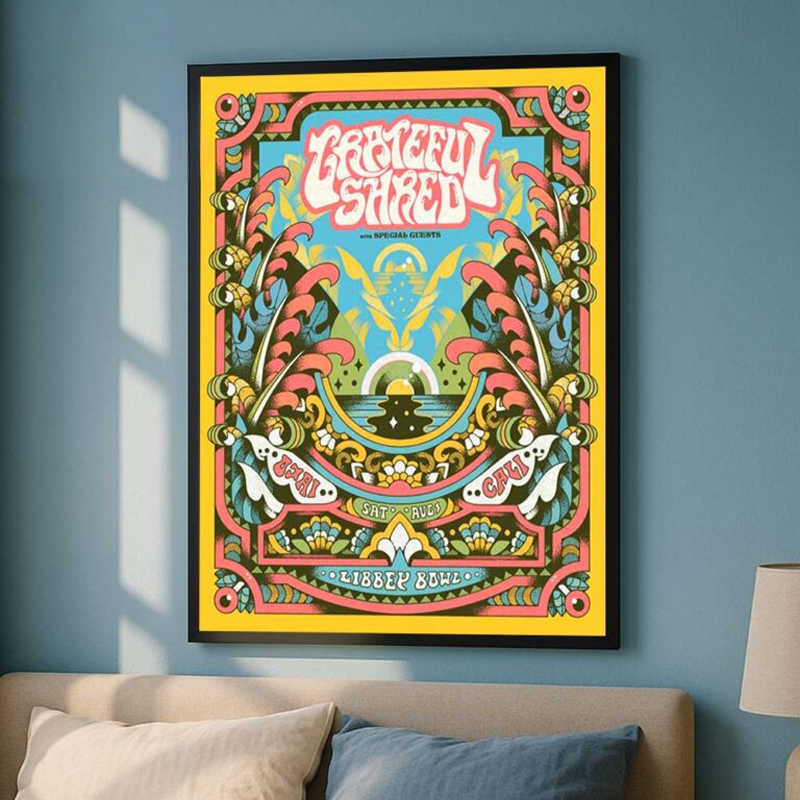 Greensky Bluegrass Concert Music At Libbey Bowl In Ojai California On August 7 2026 Home Decor Poster