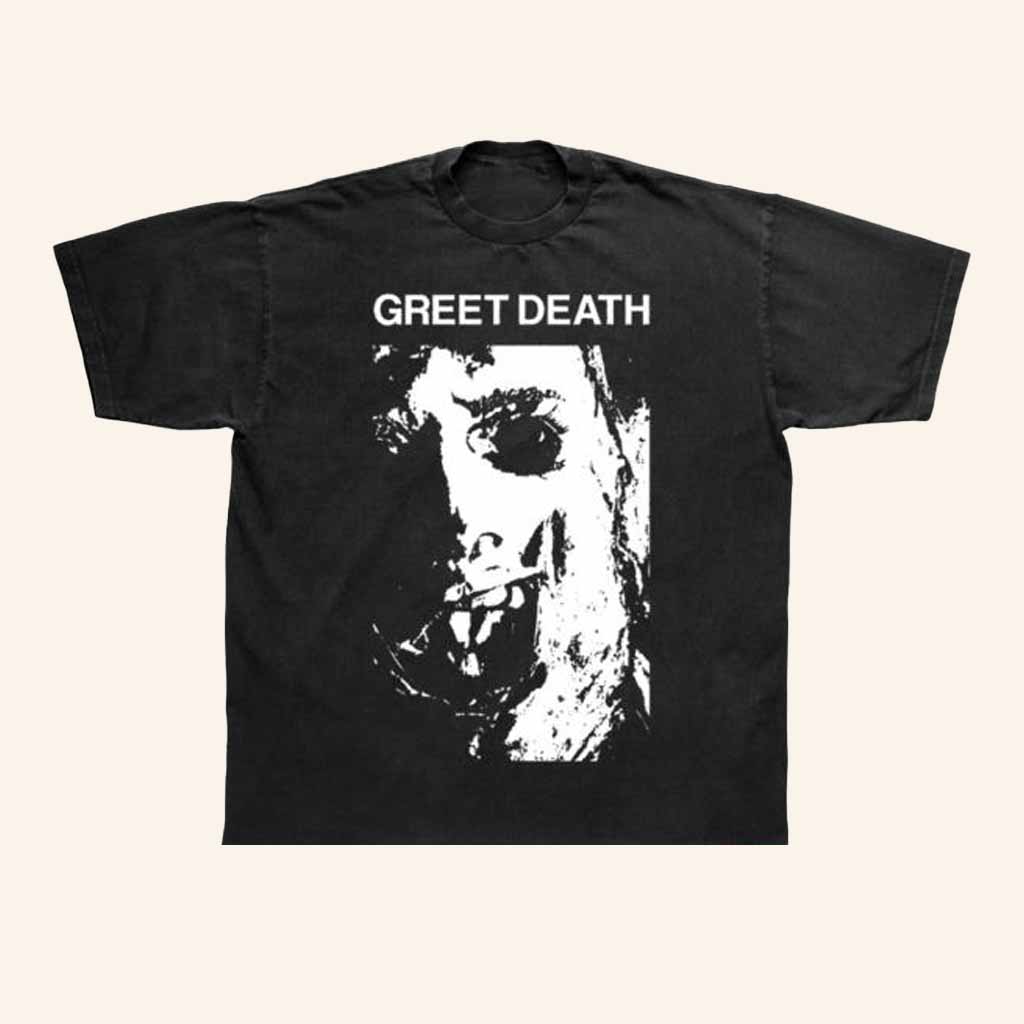 Greet Death Merch Chainsaw Greet Death Shirt Gifts For Rock Fans