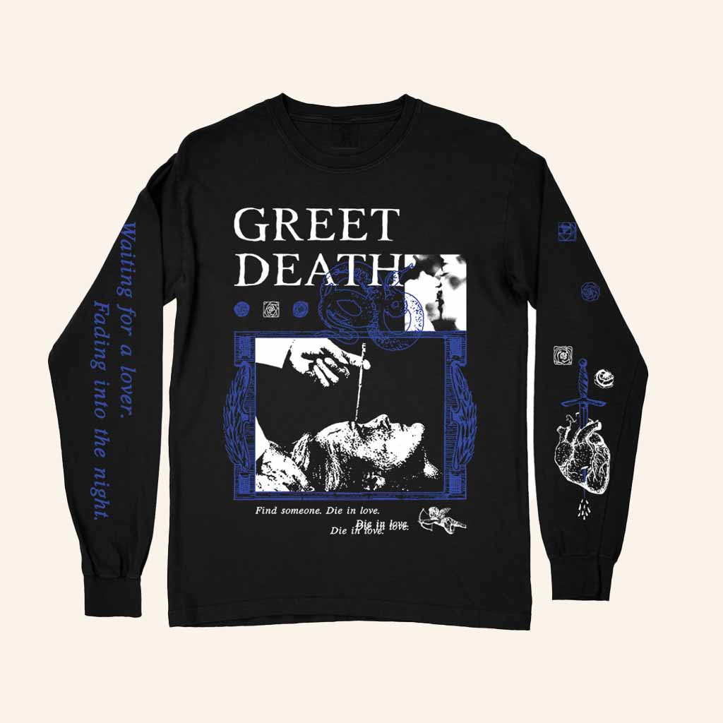 Greet Death Merch Lobotomy Premium Black Long Sleeve Shirt Gift For Rock Music Lovers Greet Death Merch Lobotomy Premium Black Long Sleeve Shirt Gift For Rock Music Lovers