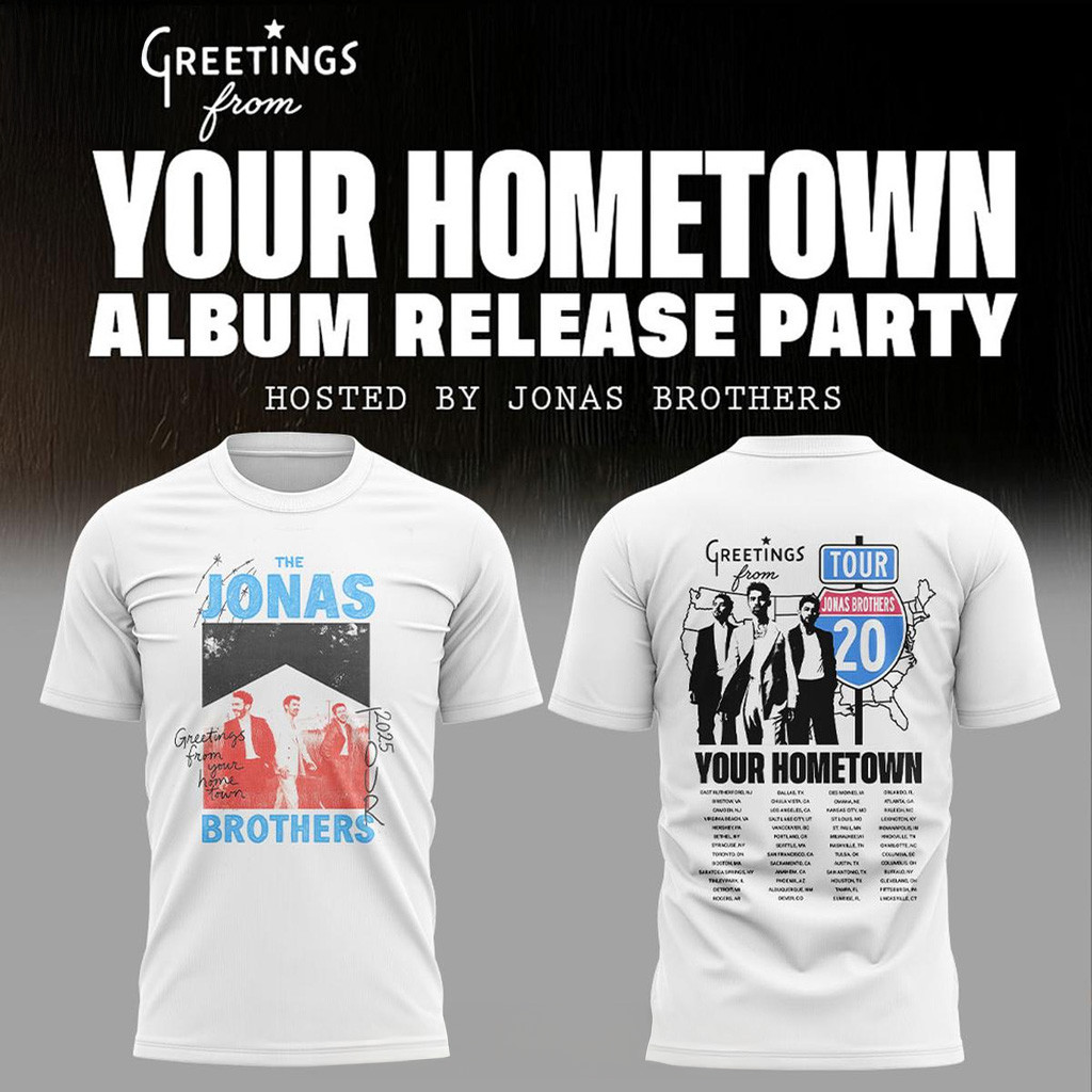 Greetings From Your Hometown Jonas Brothers Tour Shirt Fan Merch Birthday Gifts For Him