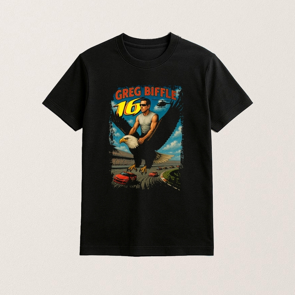 Greg Biffle Freedom 500 Eagle Shirt Greg Biffle Merch Gifts For Racing Fans
