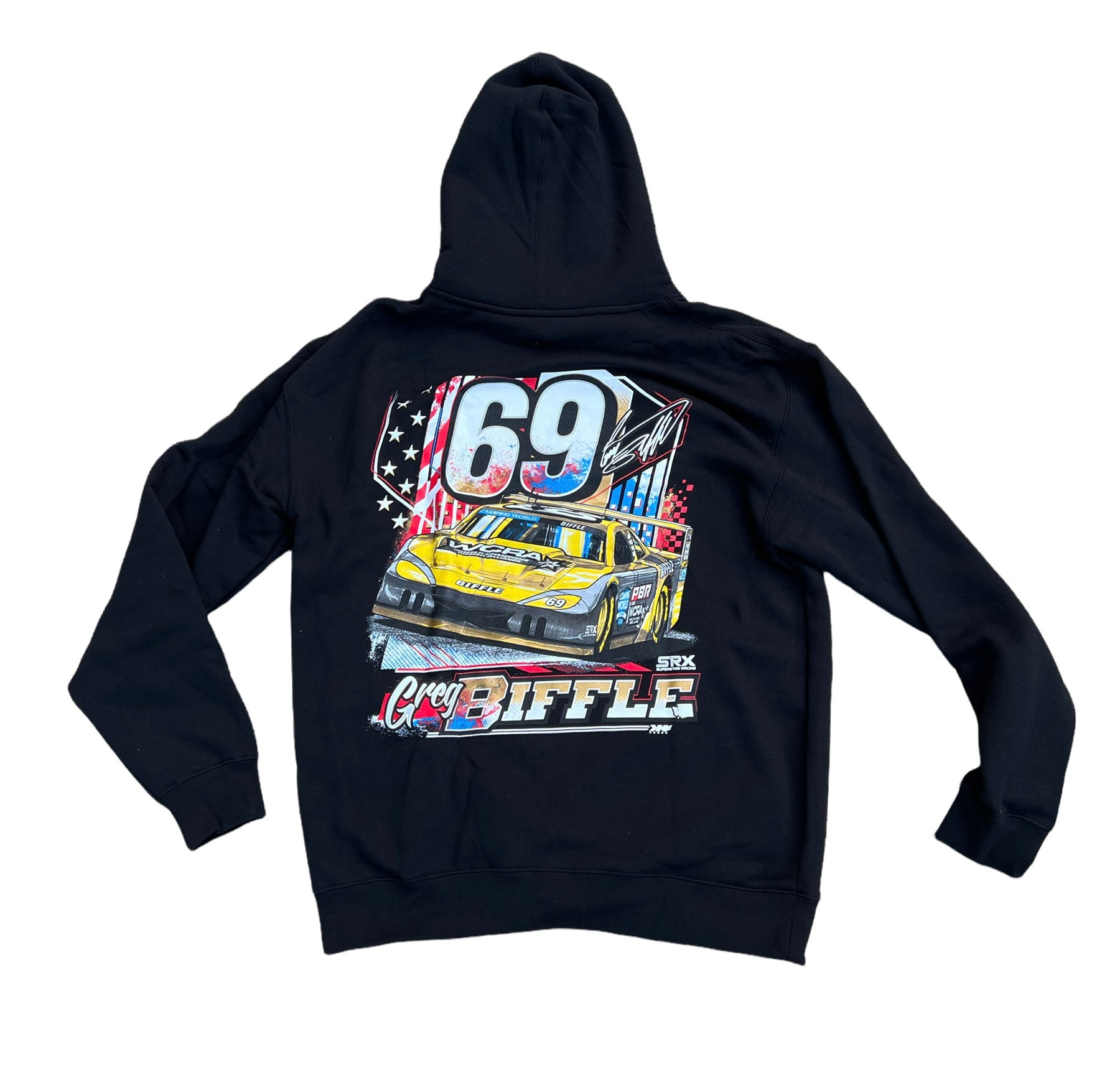 Greg Biffle Merch 2022 69 Srx Black Hoodie Sport Themed Best Hoodie Gifts For Racers