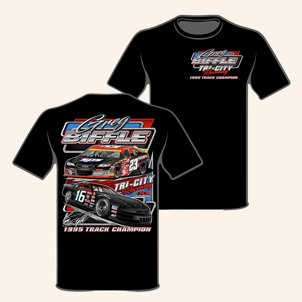 Greg Biffle Merch 2025 Arca Past And Present SPS T-Shirt Gifts For Racing Lovers