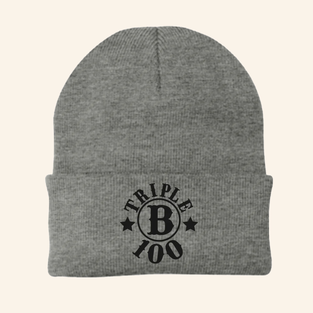 Greg Biffle Merch Embroidered Triple B 100 Beanie Gifts Ideas For Husband