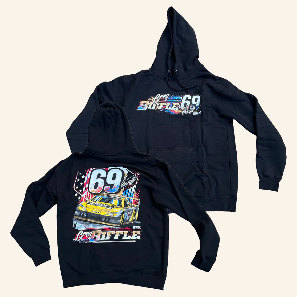 Greg Biffle Merch Greg Biffle 2022 69 SRX Black Hoodie Gift Ideas For Race Car Fan Greg Biffle Merch Greg Biffle 2022 69 SRX Black Hoodie Gift Ideas For Race Car Fan