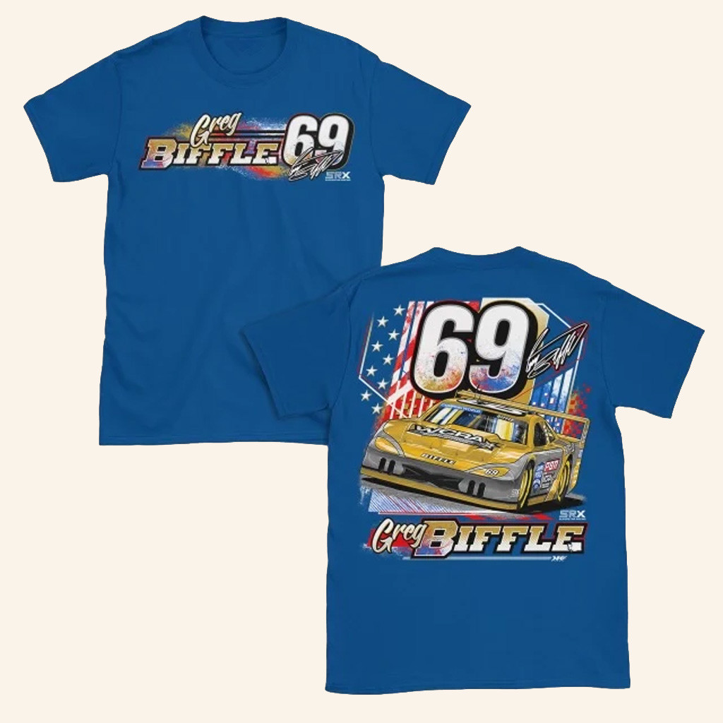 Greg Biffle Merch Greg Biffle 2022 69 SRX T-Shirt Gifts Ideas For Racing Fans