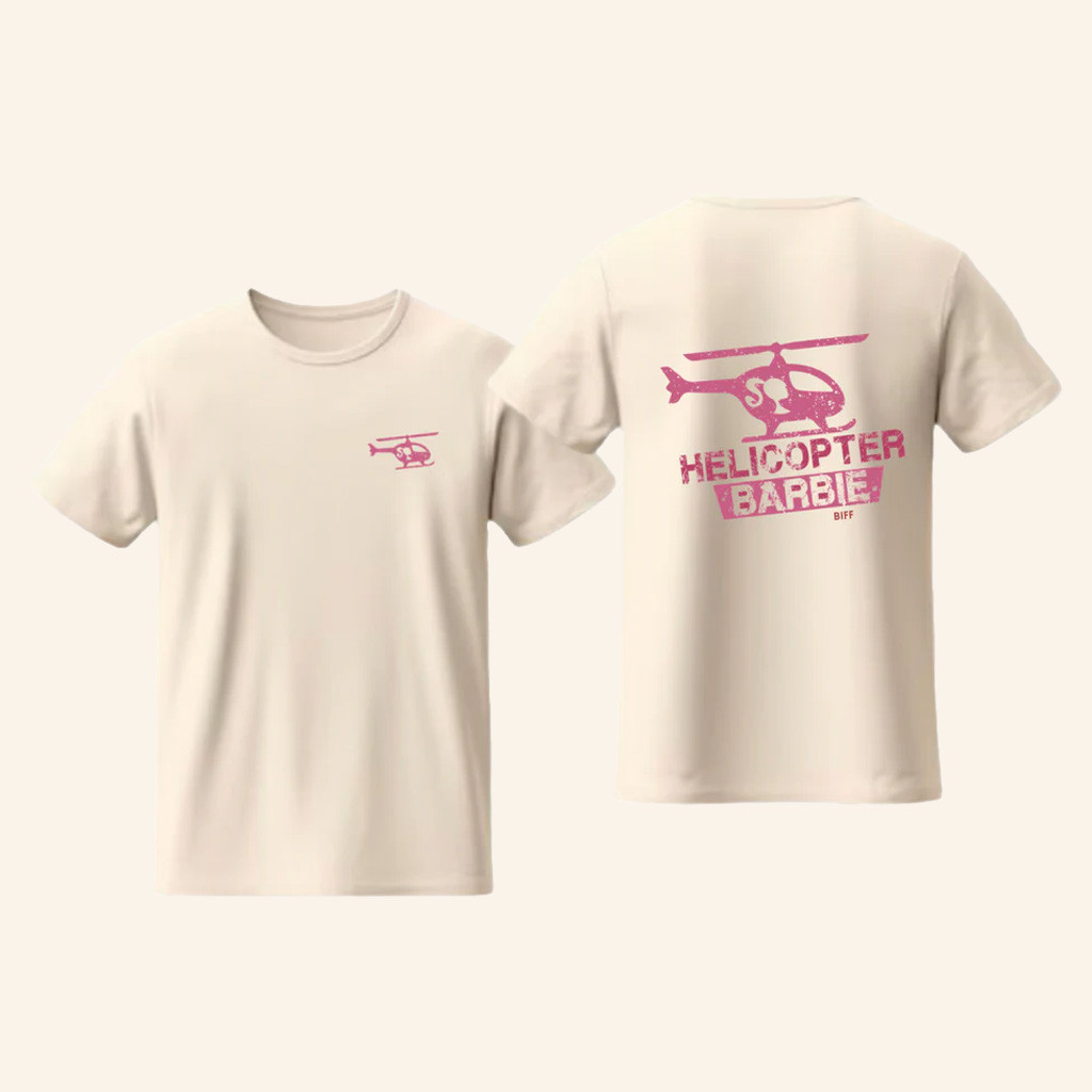 Greg Biffle Merch Helicopter Barbie Tee Shirt Gifts Ideas For Wife