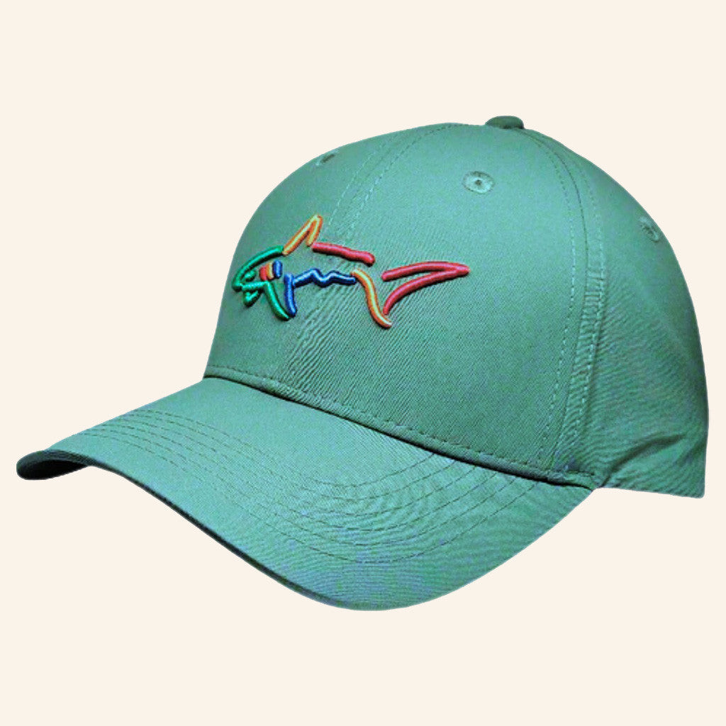 Greg Norman Hat Green Embroidered Shark Logo Cap Best Gifts For Friends Greg Norman Hat Green Embroidered Shark Logo Cap Best Gifts For Friends
