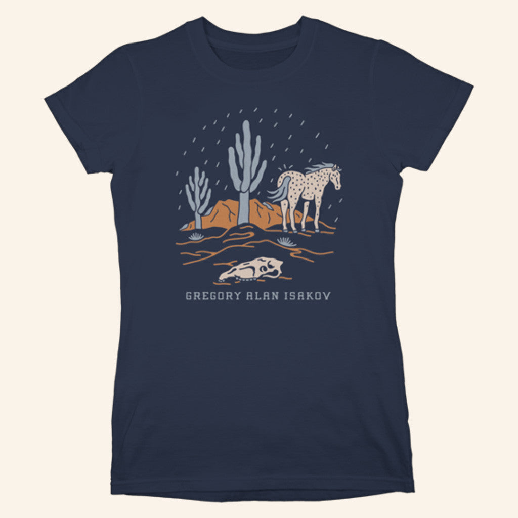 Gregory Alan Isakov Merch Desert Rain Ladies T-Shirt Gift Ideas For Wife Gregory Alan Isakov Merch Desert Rain Ladies T-Shirt Gift Ideas For Wife