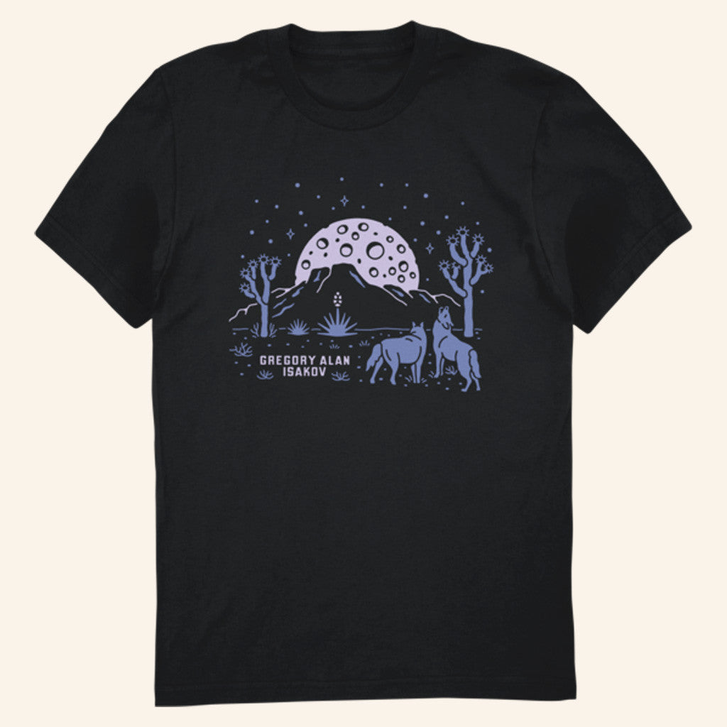 Gregory Alan Isakov Merch Full Moon in Joshua Tree T-Shirt Gifts For Husband Gregory Alan Isakov Merch Full Moon in Joshua Tree T-Shirt Gifts For Husband