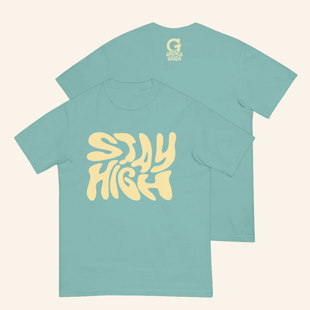 Grenco Goods Merch Stay High Black T-Shirt Birthday Ideas For Boyfriend