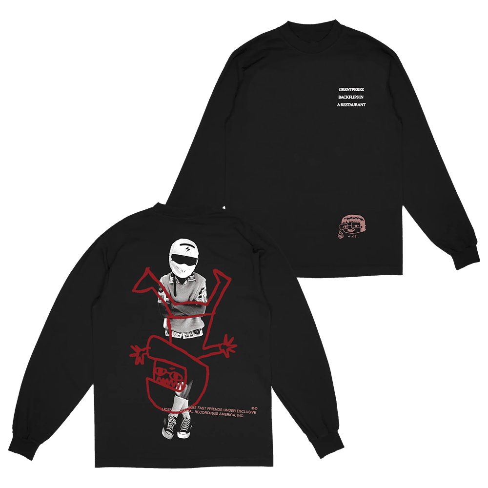 Grentperez Long Sleeve Shirt Black Backflips Design Music Merch Great Gift For Boyfriend Grentperez Long Sleeve Shirt Black Backflips Design Music Merch Great Gift For Boyfriend