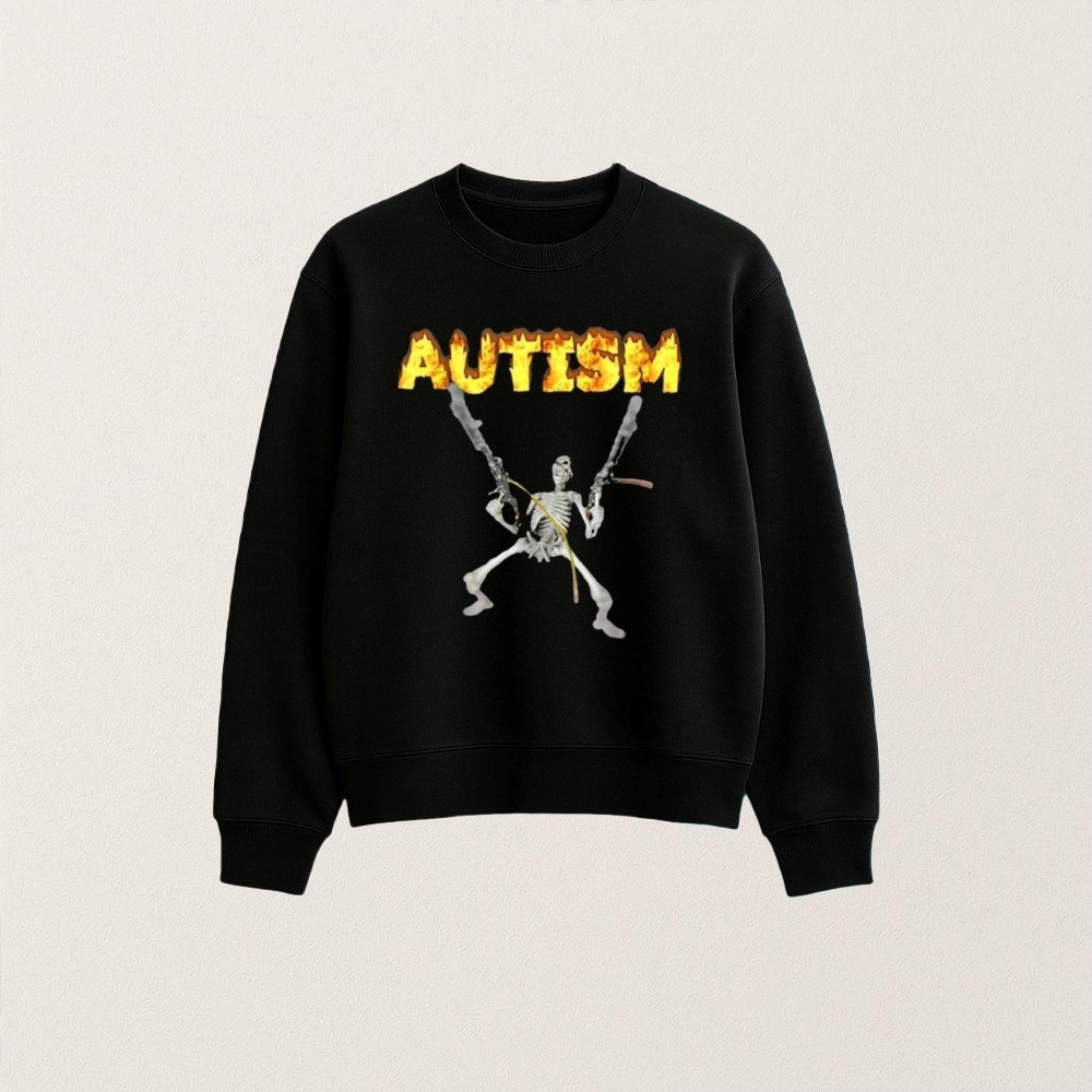 Greta Thunberg Autism Merch Greta Thunberg Autism Skeleton Sweatshirt