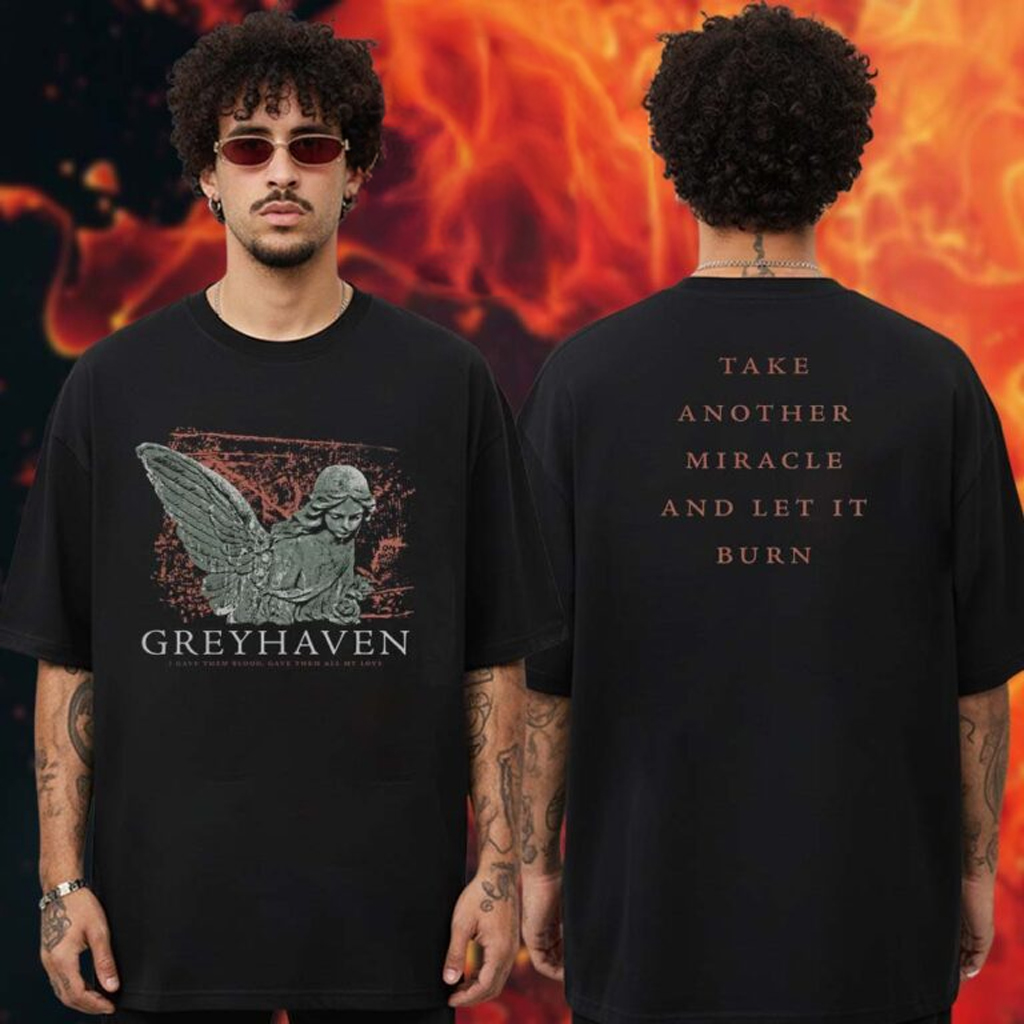 Greyhaven Merch Leftovers Tour Collection Burn A Miracle T-Shirt Gifts For Music Lovers