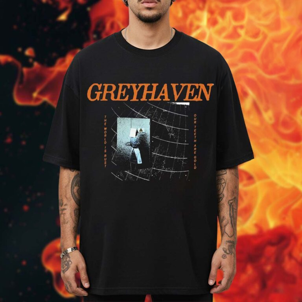 Greyhaven Merch Leftovers Tour Collection Rust T-Shirt Music Lover Gift Ideas For Him