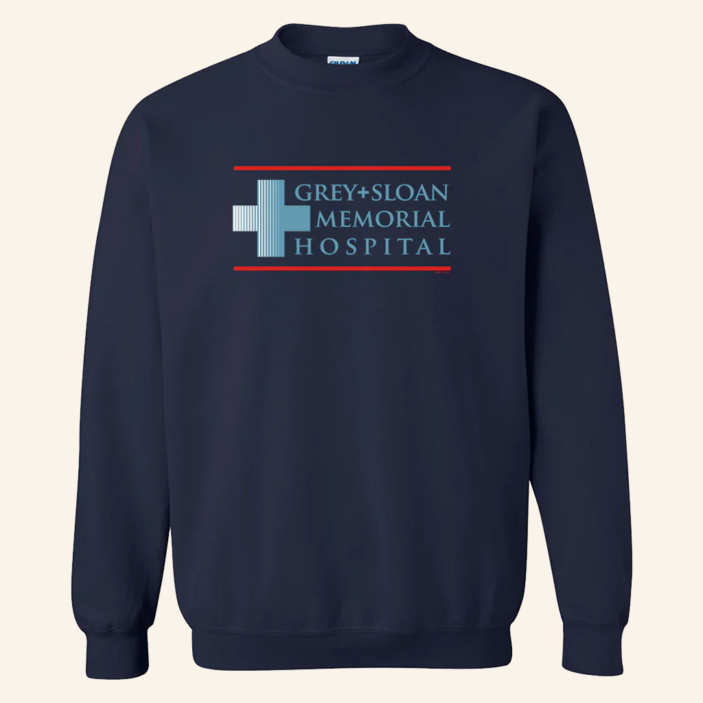 Grey's Anatomy Merch Grey And Sloan Memorial Hospital Sweatshirt Unique Gifts For Her