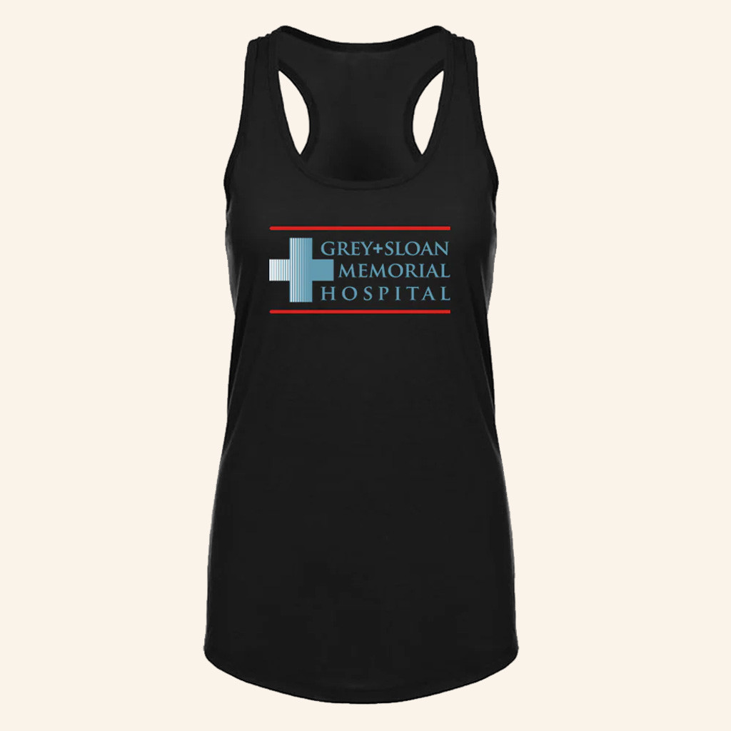 Grey's Anatomy Merch Grey And Sloan Memorial Hospital Tank Top Gifts For Besties Grey's Anatomy Merch Grey And Sloan Memorial Hospital Tank Top Gifts For Besties