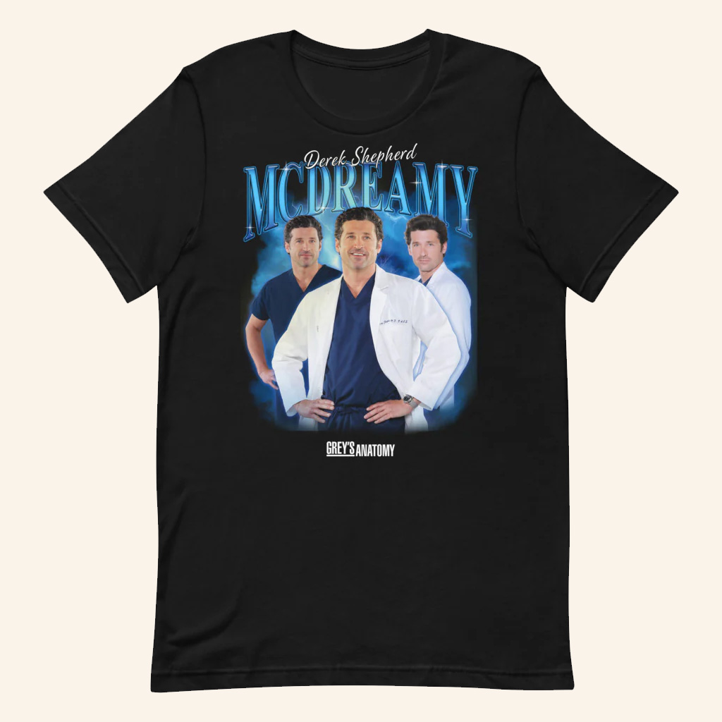 Grey's Anatomy Merch McDreamy Heartthrob T-Shirt Derek Shepherd Merch Gifts For Fans