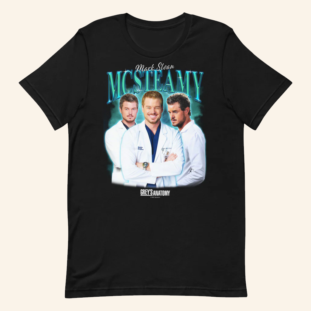 Grey's Anatomy Merch McSteamy Heartthrob T-Shirt Mark Sloan Merch Present For Fans Grey's Anatomy Merch McSteamy Heartthrob T-Shirt Mark Sloan Merch Present For Fans