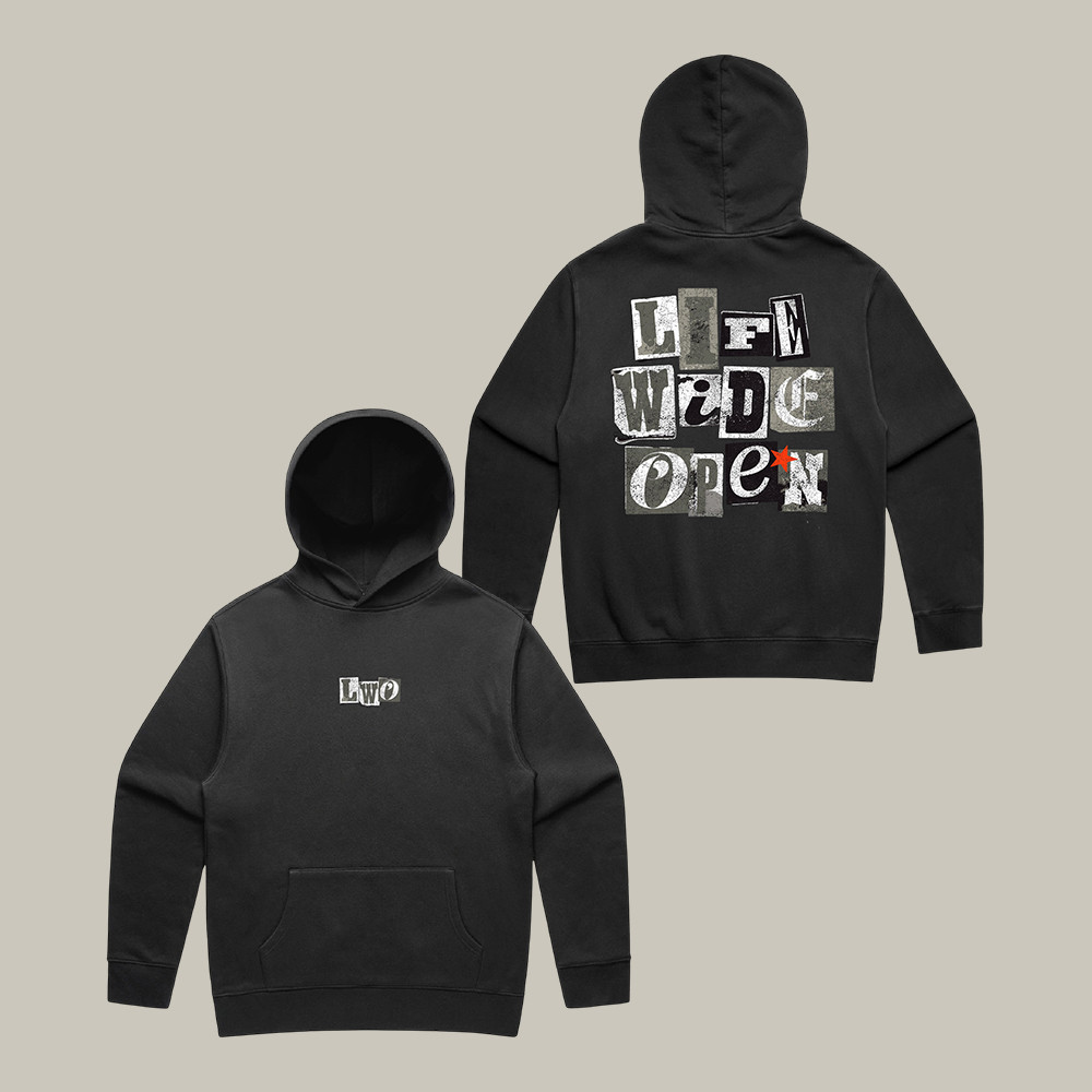 Greyscale Ransom Note CboysTV Hoodie Life Wide Open Apparel CboysTV Lover Gift
