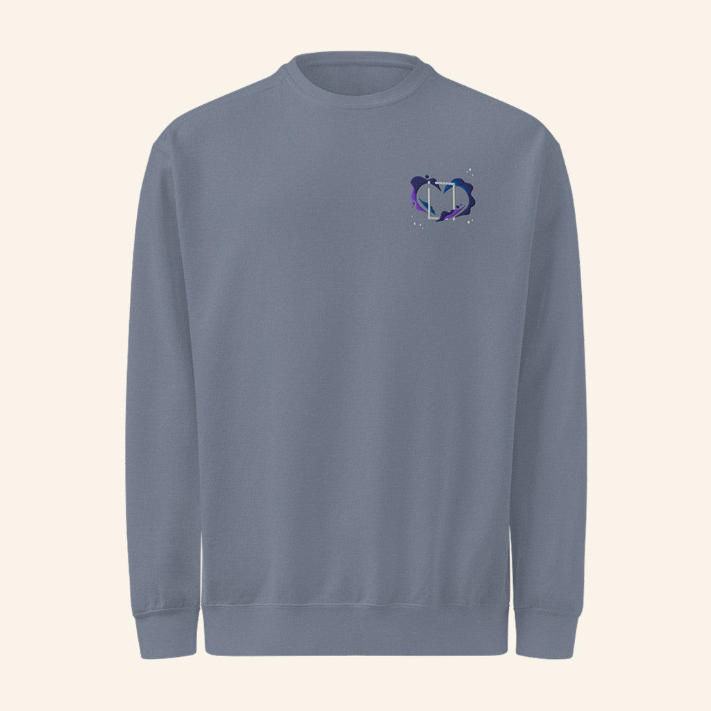 Grian Merch Evo Heart Crewneck Sweatshirt Gifts For Best Friends