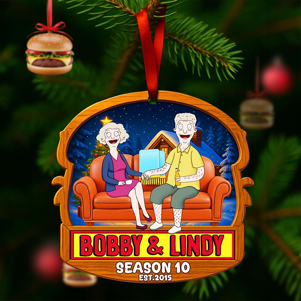 Griddle Love Couple Christmas Ornament - Personalized Anniversary Gifts For Couple - Xmas Ornament Gift