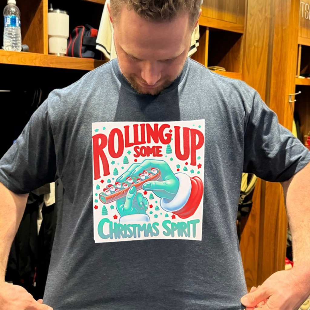 Grinch Hands Rolling Up Some Christmas Spirit T Shirt