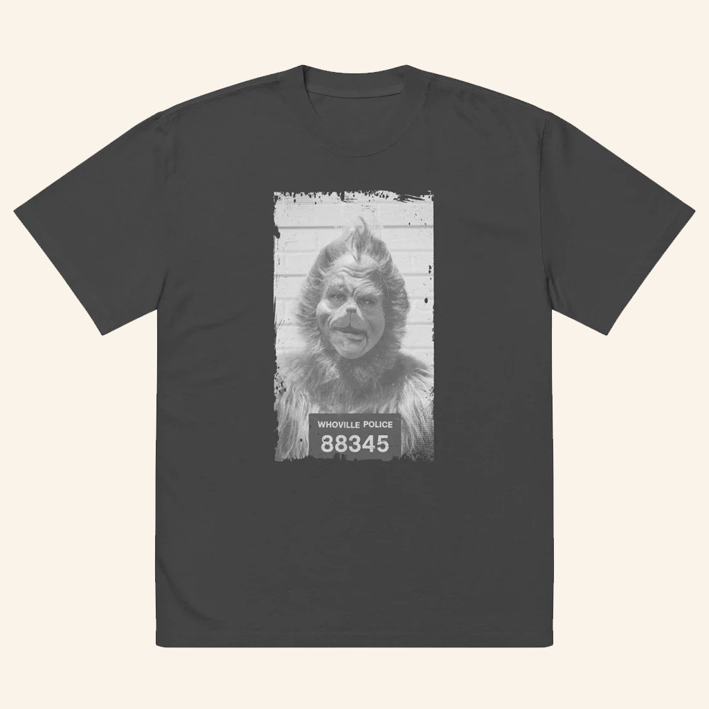 Grinch Merch The Grinch Mugshot T-Shirt Great Christmas Gifts For Men Grinch Merch The Grinch Mugshot T-Shirt Great Christmas Gifts For Men